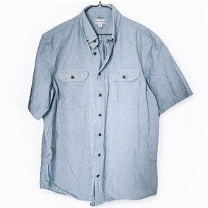 Carhartt Men's Casual Light Blue Button Down Shirt XL